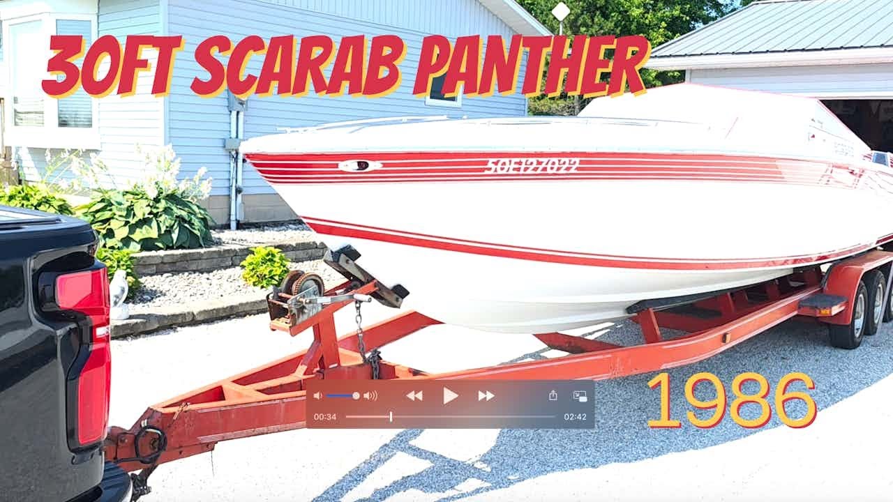 30FT SCARAB Panther 1986 OFFSHORE Speed Boat !!!