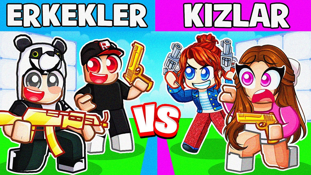 KIZLAR VS ERKEKLER! ⚔️ | ROBLOX RIVALS (Panda, Ceren vs Heronpuppy)