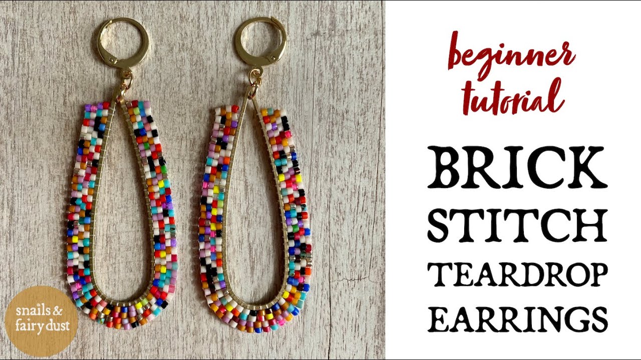 How to Do Brick Stitch Around a Frame Beginner Beading Tutorial