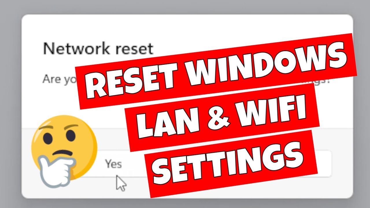 How To RESET All Windows 11 Network & WiFi Settings & Drivers To Factory Settings