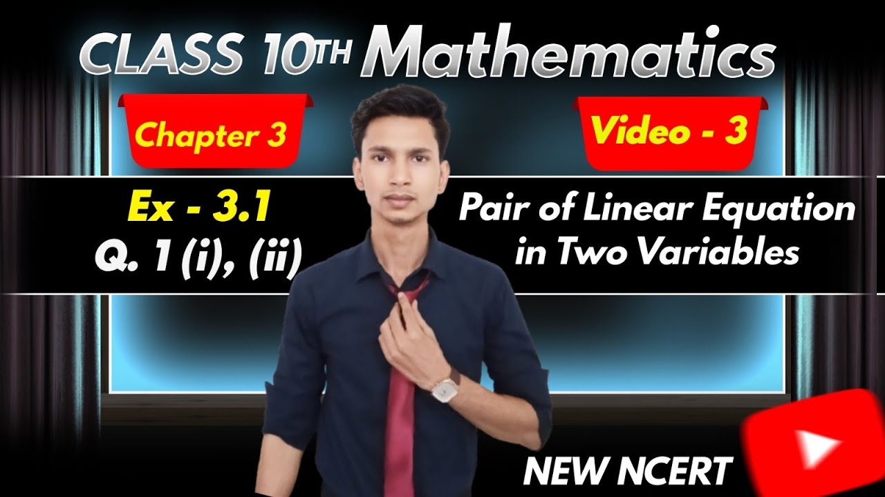 Ex - 3.1 Q. 1 | class 10th maths | Chapter 3 | New NCERT  | Learn With Izhar