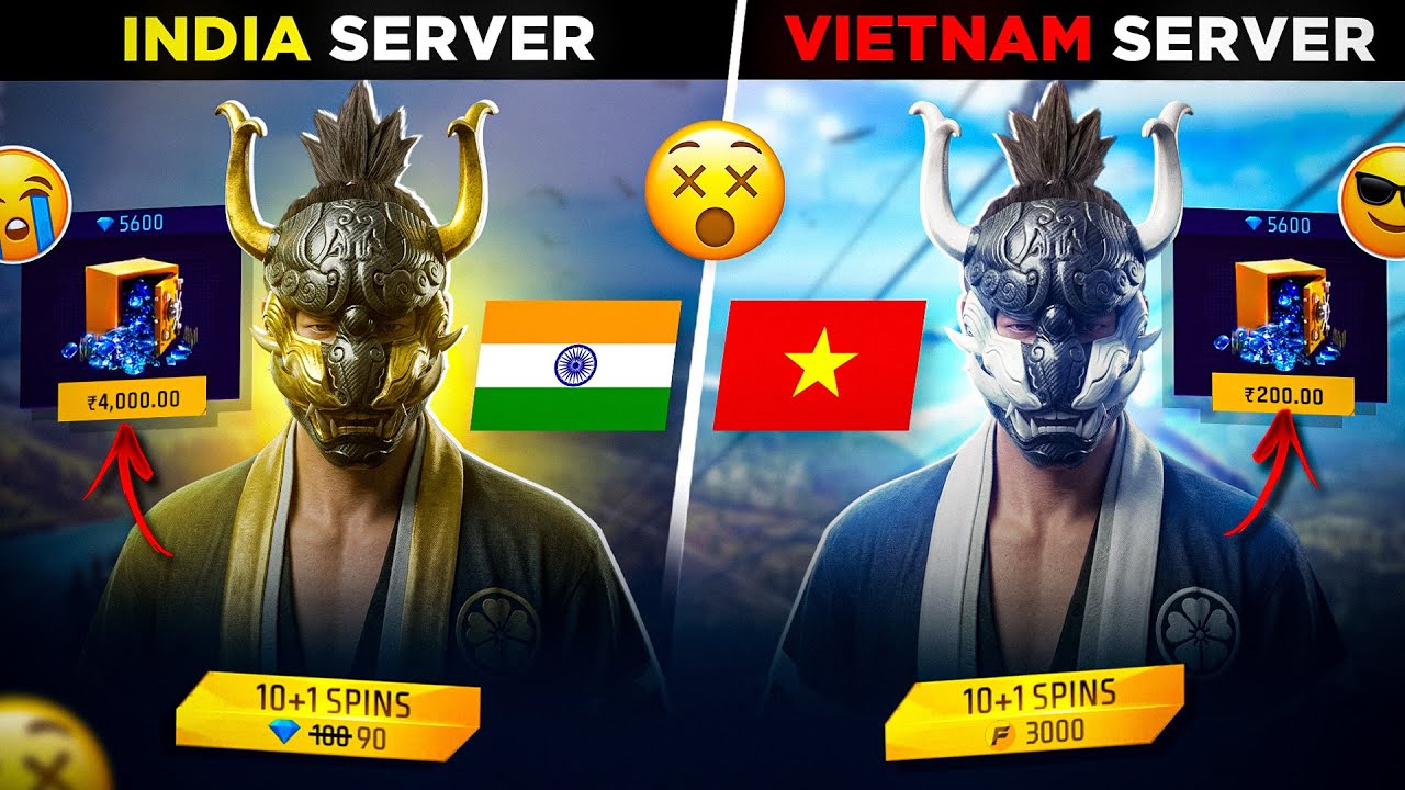 I TRIED ALL SERVERS IN FREE FIRE⚡️-para SAMSUNG A3,A5,A6,A7,J2,J5,J7,S5,S6,S7,S9,A10,A20,A30,A50,A70