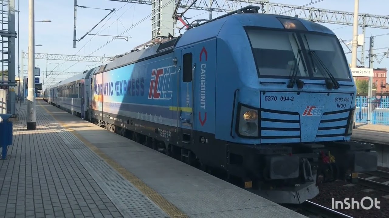 Vectron 6193-490 Ingo z IC 265 Baltic Expres relacji Gdynia Gł&oacute;wna-Praha Hlavni Nadrazi