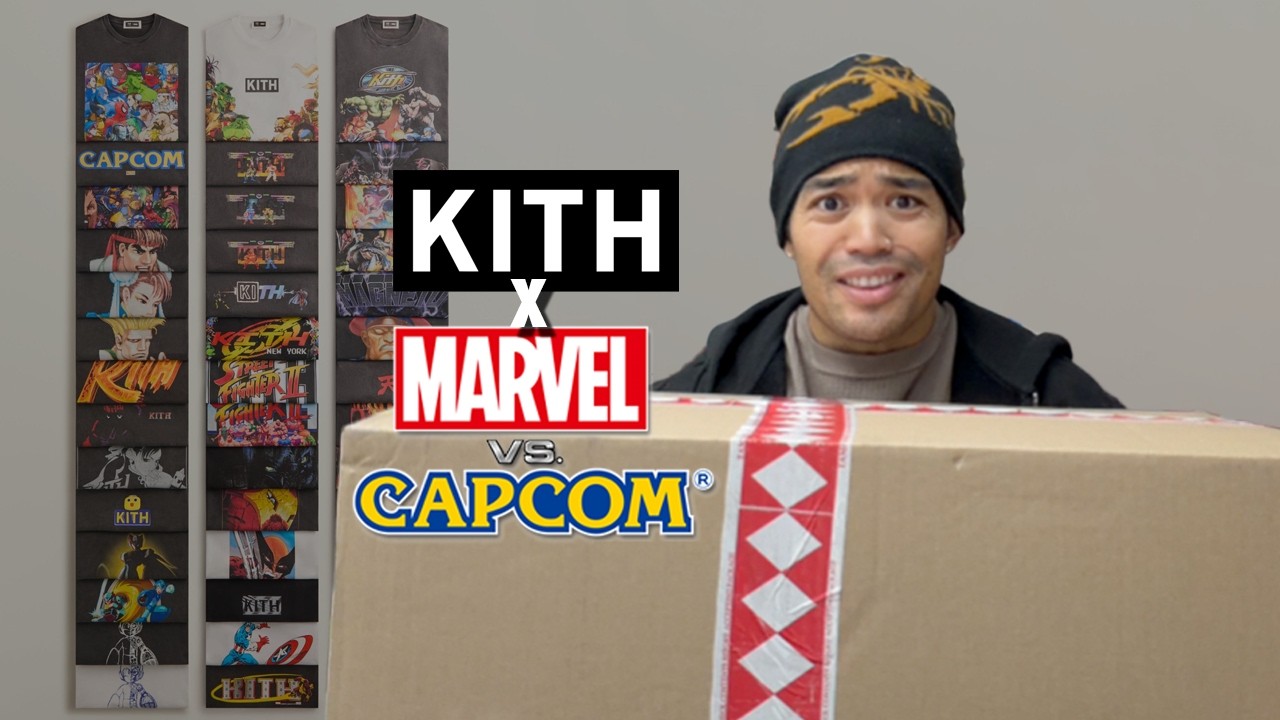 Распаковываю мою ОГРОМНУЮ коллекцию Kith x Marvel vs. Capcom! (Представление лимитированной колле...