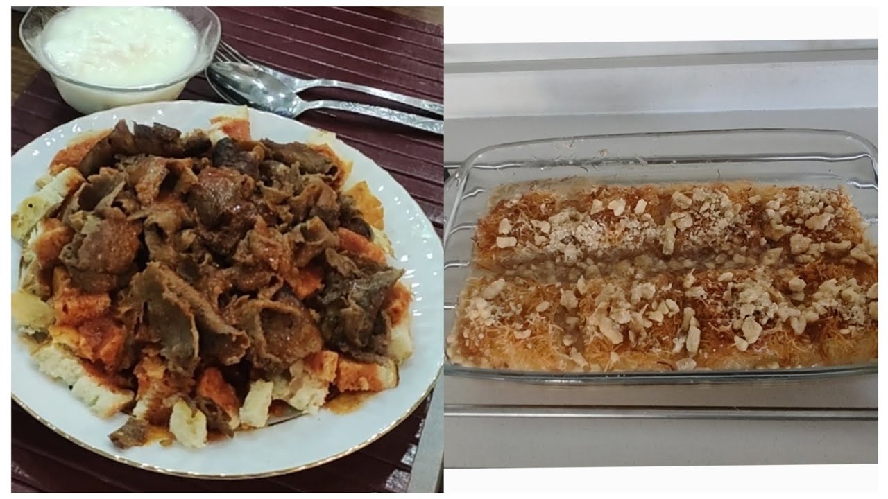 İftara ev usulü İskender ve kadayıf tatlısı lezzetli bir seçim oldu...