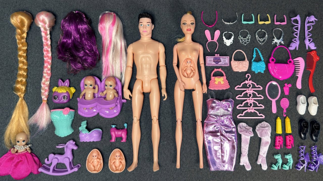 13 Minutes Satisfying with Unboxing Barbie Family Playset, Doll Dressup Set Toys ASMR | Review Toys 