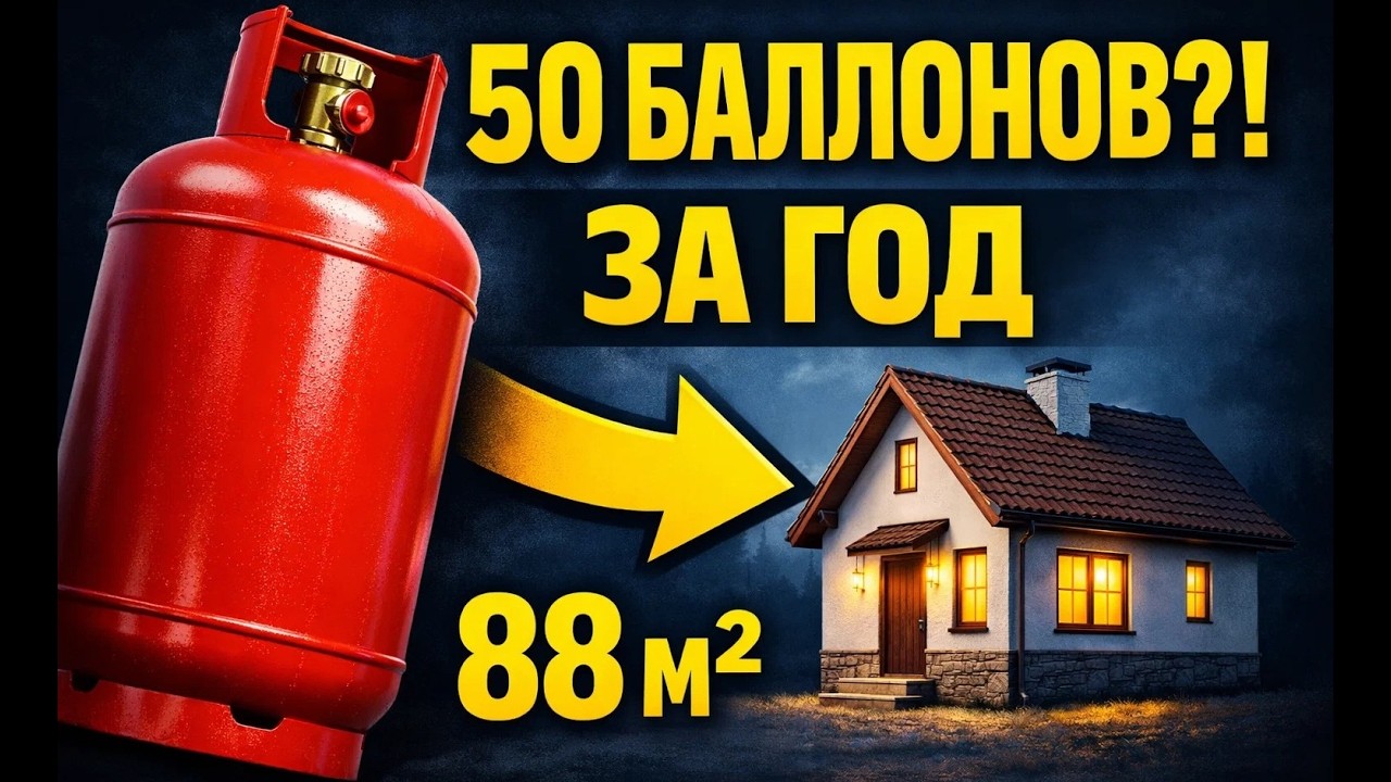 Отопление дома газовыми баллонами: сколько реально стоит? Дом 88 м², Алматы