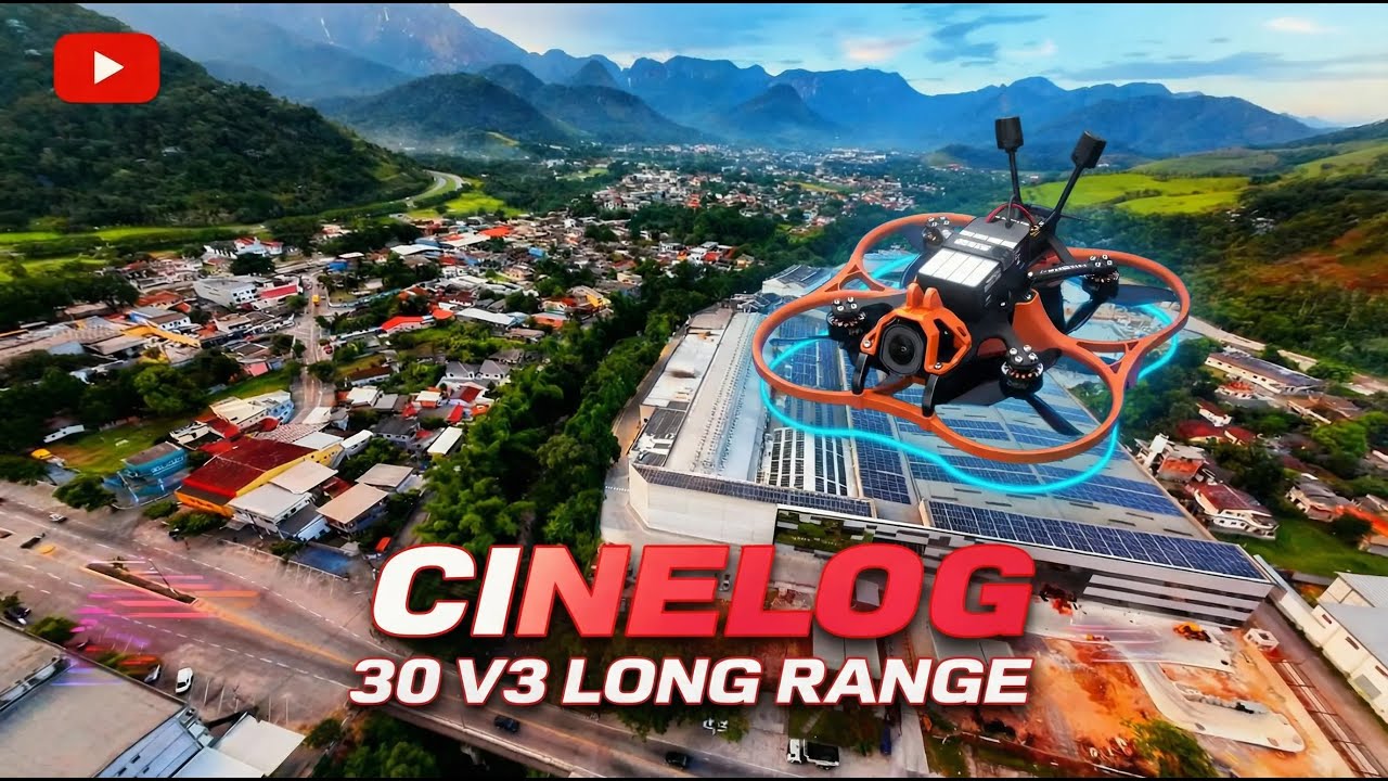 LONG RANGE INSANO em GUAPIMIRIM 🚀 | CINELOG 30 V3 em 4K 60FPS NO LIMITE!