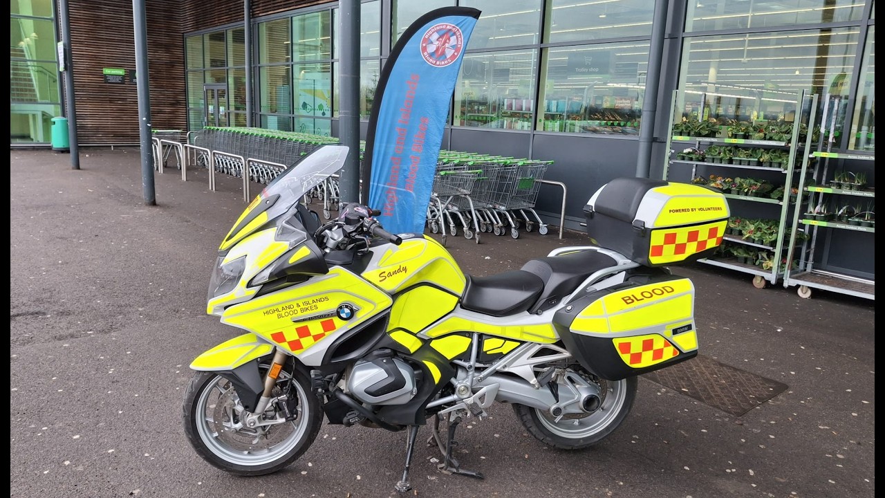 HAIBB Blood Bike SANDY - HAIBB Fundraiser at ASDA Superstore in Inverness