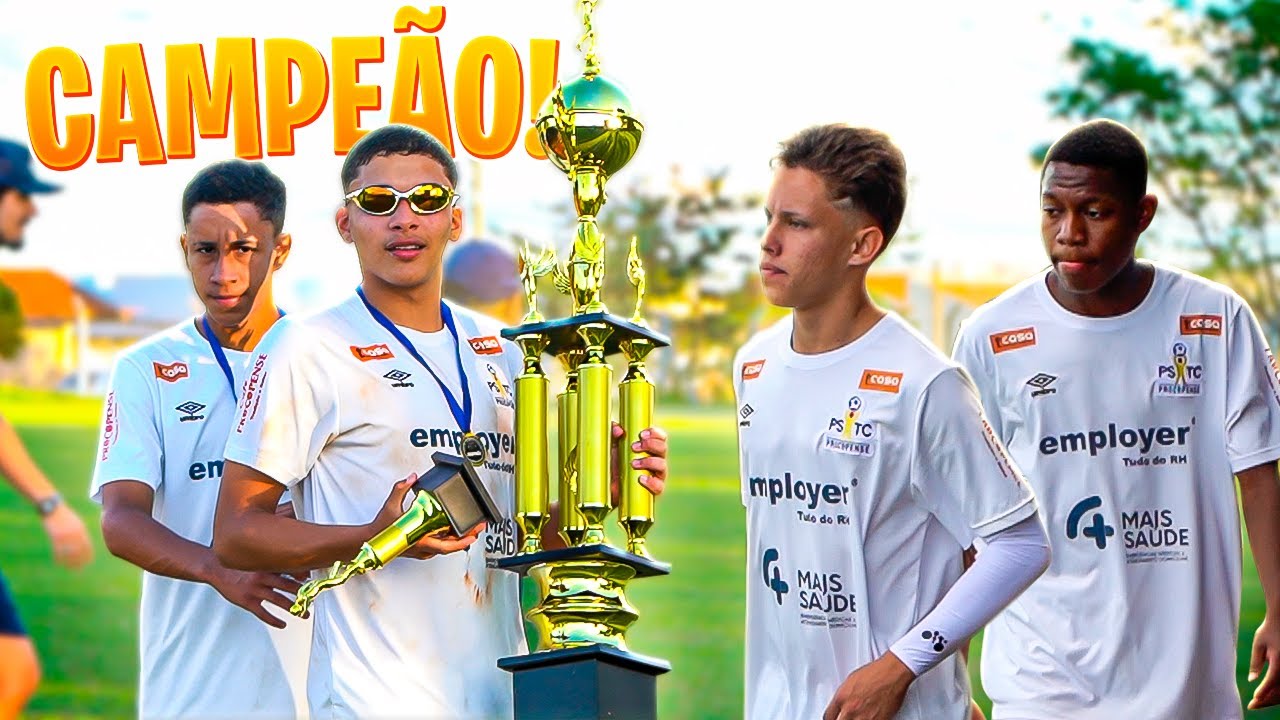 OS MENINOS DO PSTC FORAM CAMPEÕES!! ( mini messi, mini mbappe.. )