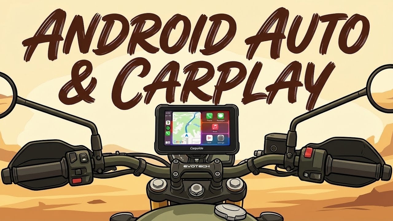 Triumph Scrambler 400 X Motorcycle gets a Carpuride W502 with Evotech & Quadlock Mounts