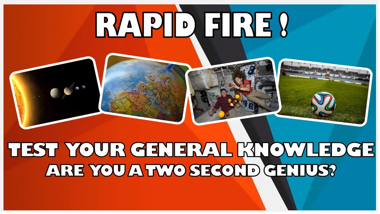 Rapid Fire Quiz: Test Your General Knowledge&ndash; Are You A 2 Second Genius?🧠🧠| Think Fast | Quiz | GK |