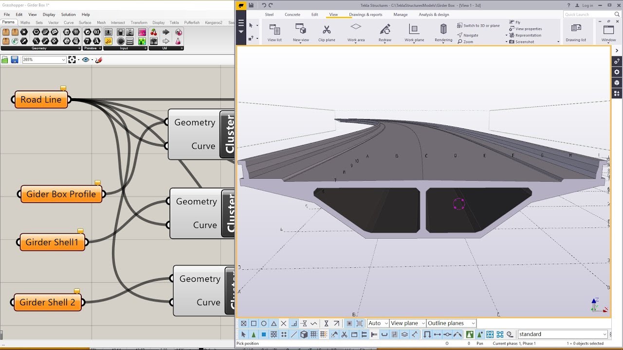 How to Model in Tekla Structures using Grasshopper Link