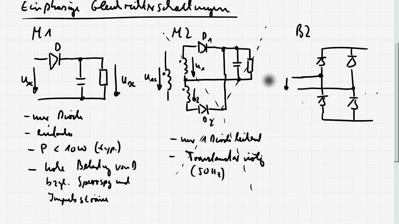 LE5_2 AC/DC Wandler - Diodengleichrichter - Einteilung und Übersicht Schaltungen