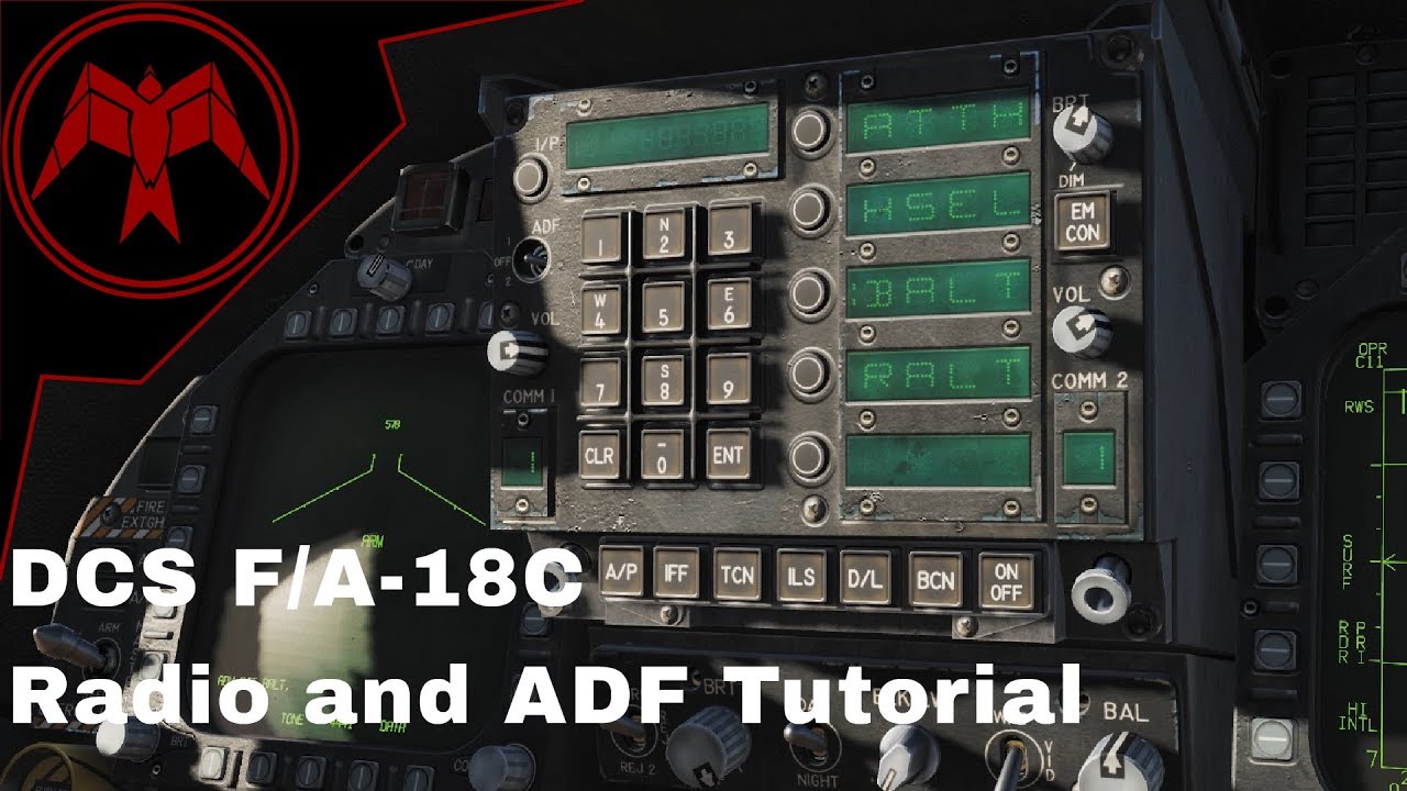 DCS F/A-18c Hornet Radio and ADF Tutorial