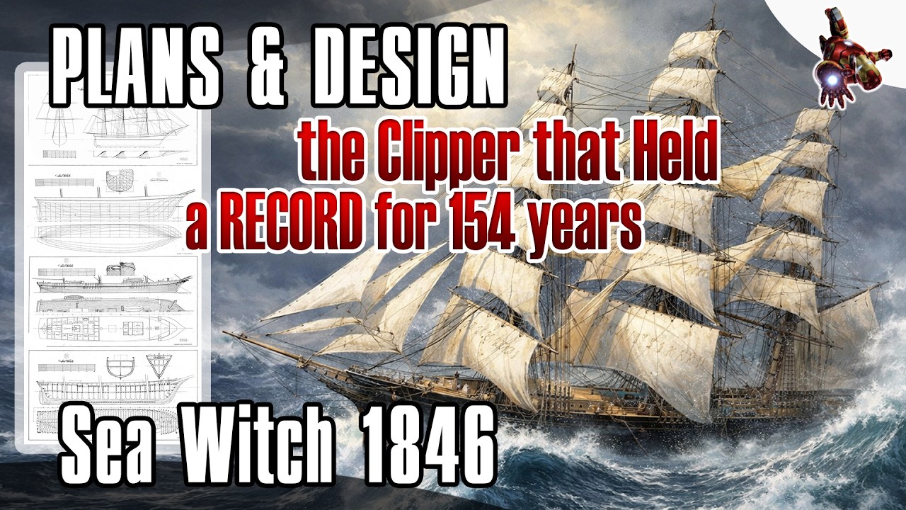 The SEA WITCH 1846 clipper PLANS & DESIGN * The Clipper that Held a RECORD for 154 years * SsmH
