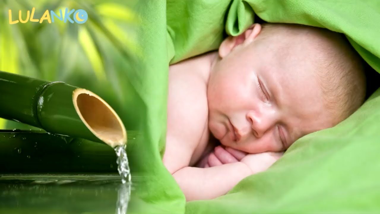 Дети засыпают за 3 минуты под звук текущей воды из бамбука! Проверьте!
