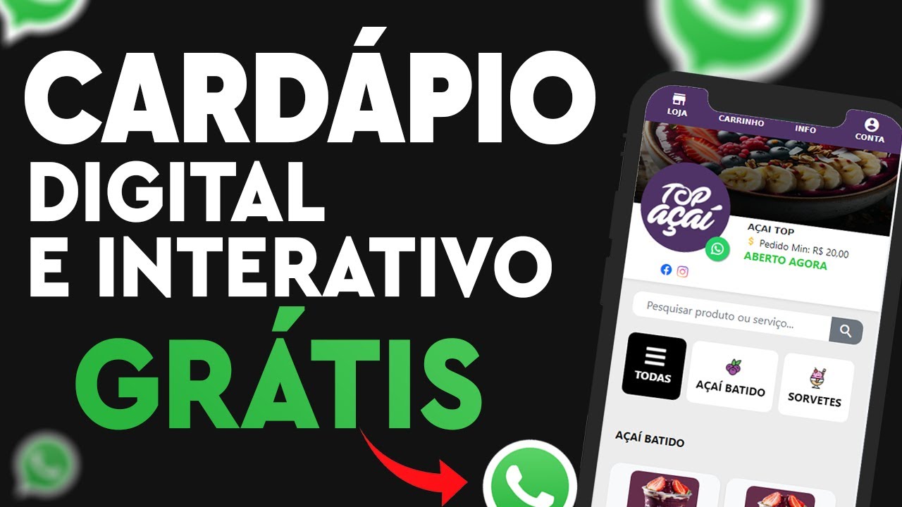 Crie Cardápios Digitais para WhatsApp em Minutos (Ferramenta Grátis 2024!)