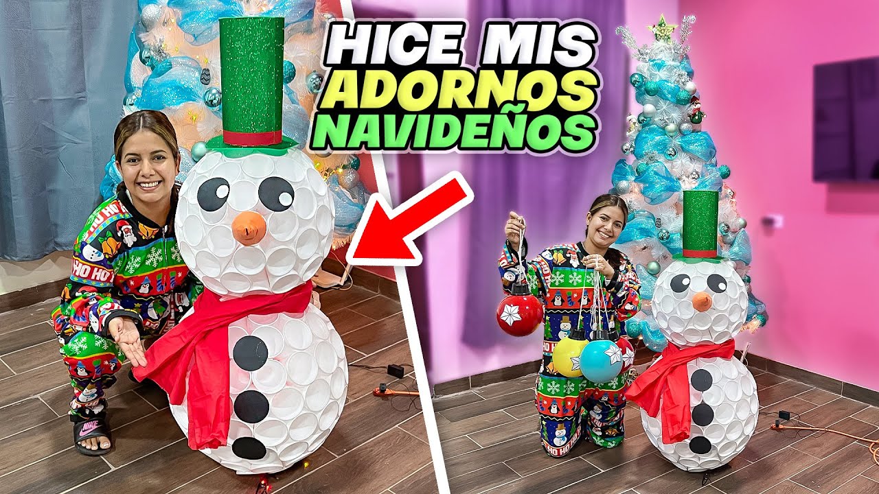 HACIENDO MIS PROPIOS ADORNOS NAVIDEÑOS en CASA