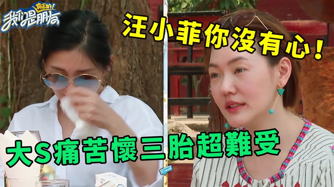 🪁汪小菲你沒有心！小S回憶大S懷孕痛苦經歷說到快哭，全身衰老只為了生孩子 | 我們是真正的朋友【大S 小S】