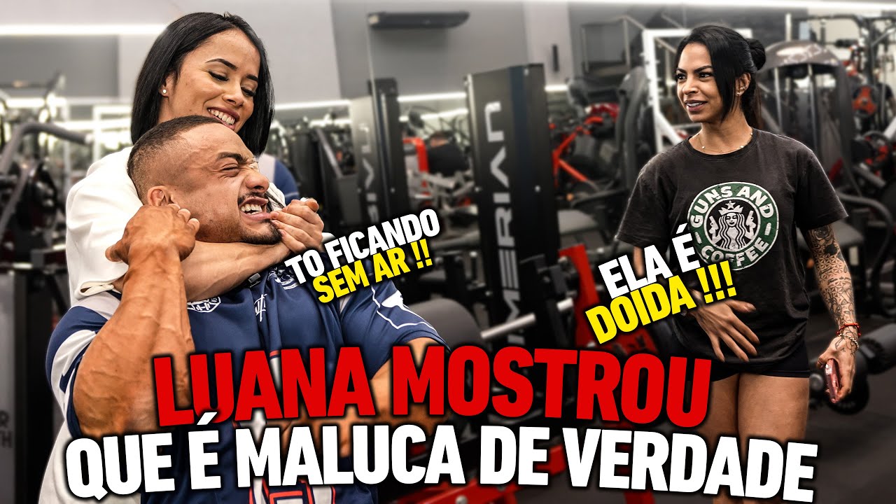 LUANA MOSTROU QUE É MALUCA DE VERDADE - PEGOU O GNOMO PELO PESCOÇO !!!