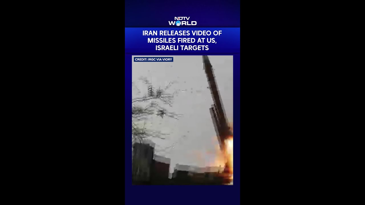 Iran Releases Video Of Missiles Fired At US, Israeli Targets