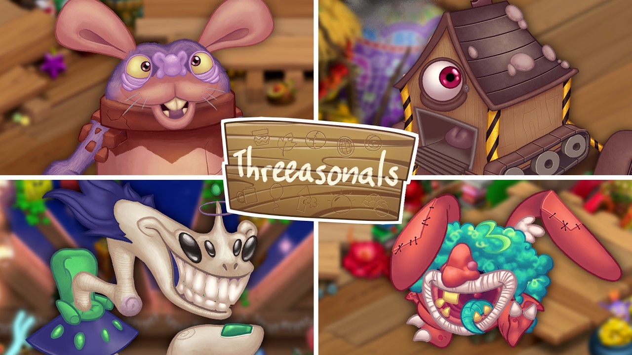 THREEASONALS | All Monster Sounds & Animations