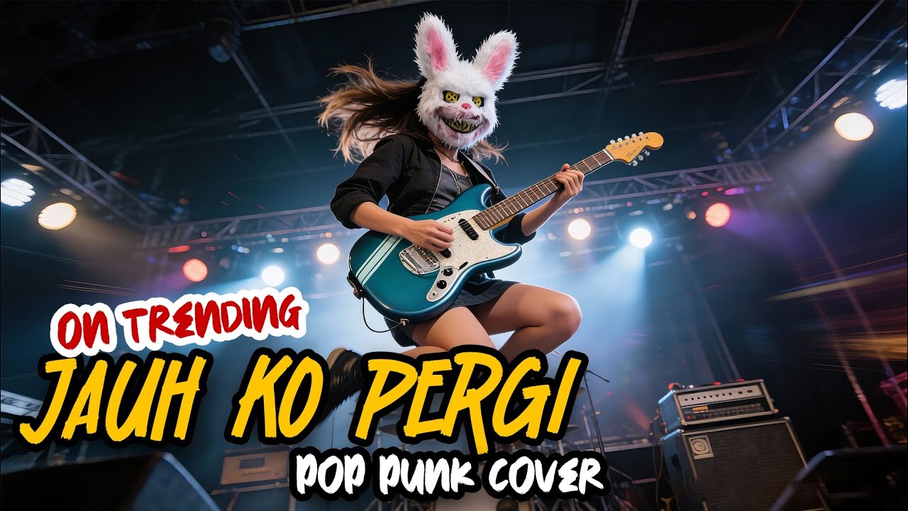 JAUH KO PERGI - POP PUNK COVER | Milla Mover (Lyrics Video)
