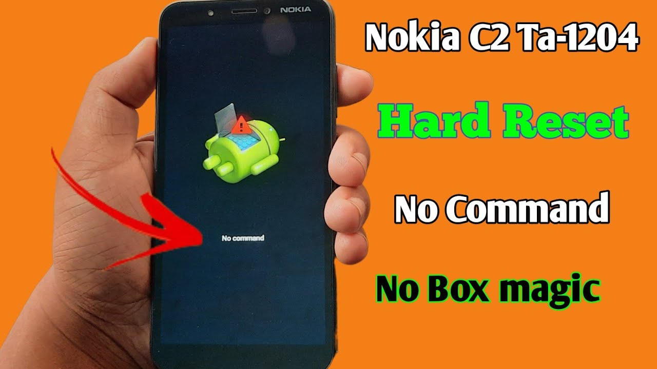 Hard Reset Nokia C2 Ta-1204 No Command Error at Recover Mode 1000% Working Without Box