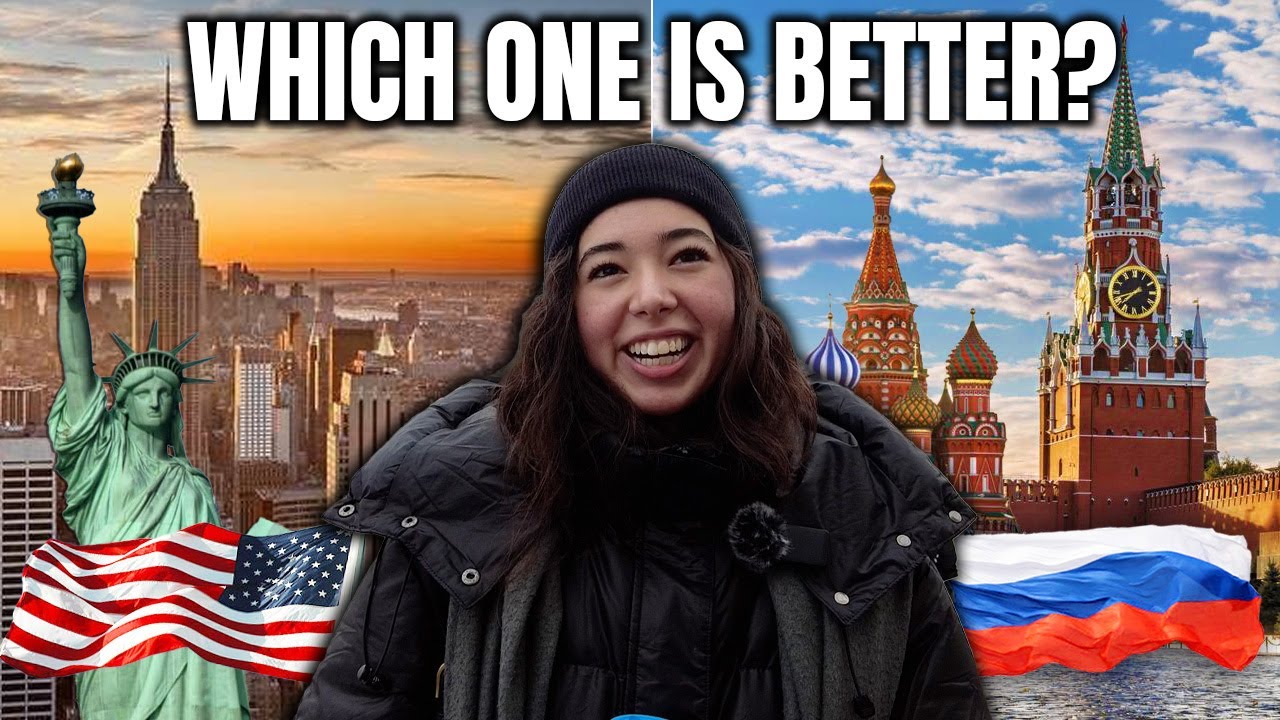 Американская девушка в Москве сравнивает США и Россию 🇺🇸🇷🇺