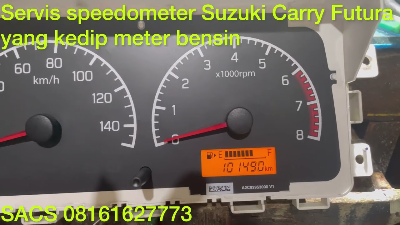 Servis speedometer Suzuki Carry Futura yang kedip2 meter digital bensin