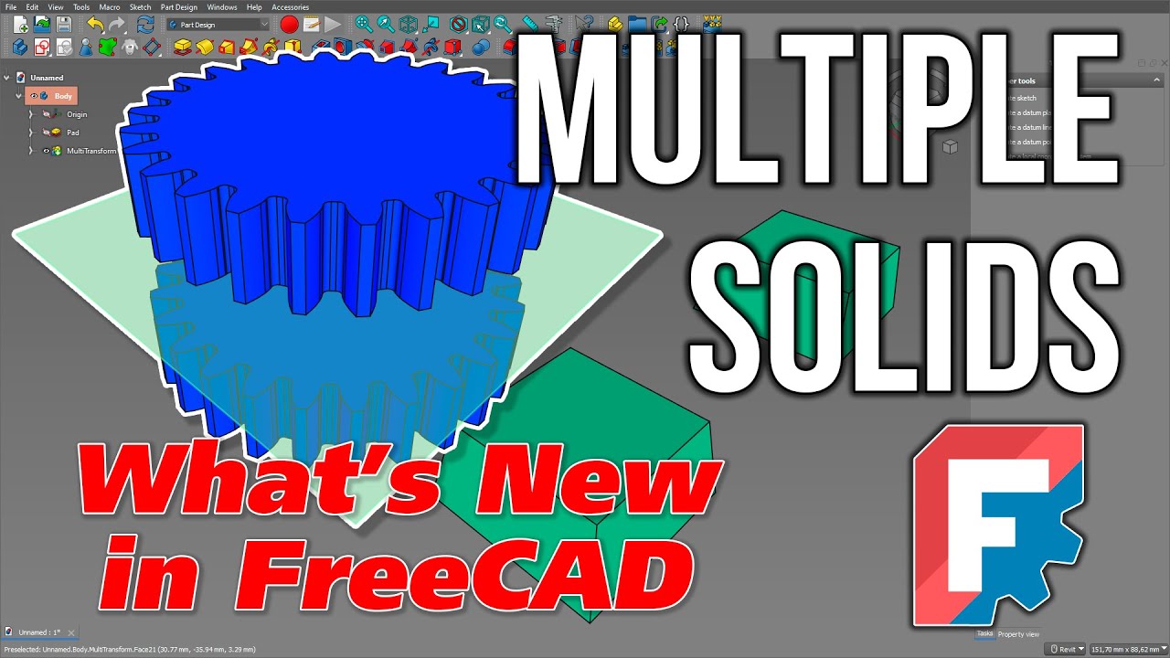 What&rsquo;s New in FreeCAD &ndash; Multiple solids in PartDesign Body