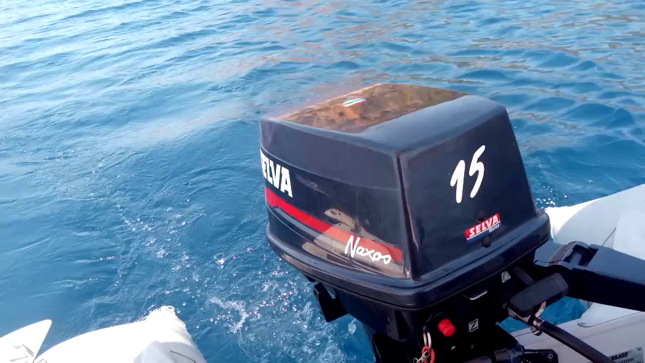 Selva Naxos 15 hp 2 stroke on a quicksilver 3.10