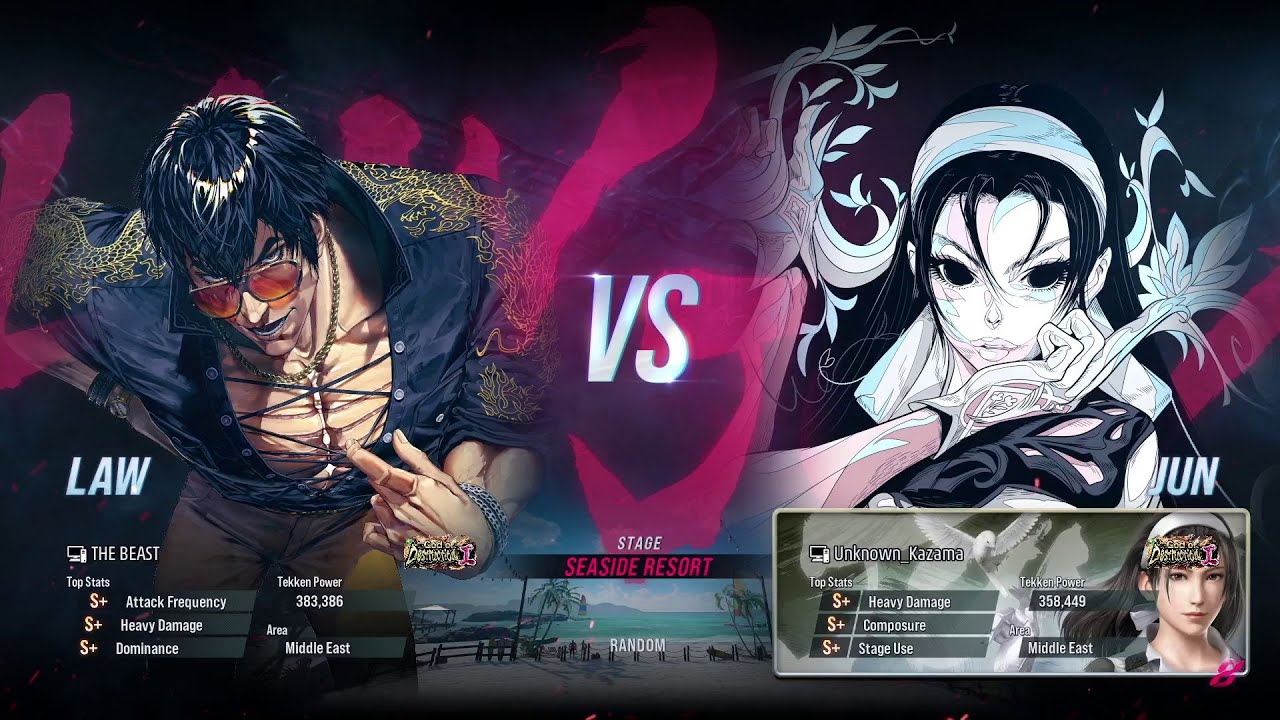 BSK (Law) VS Unknow_Kazama (Jun) Tekken 8 Ranked