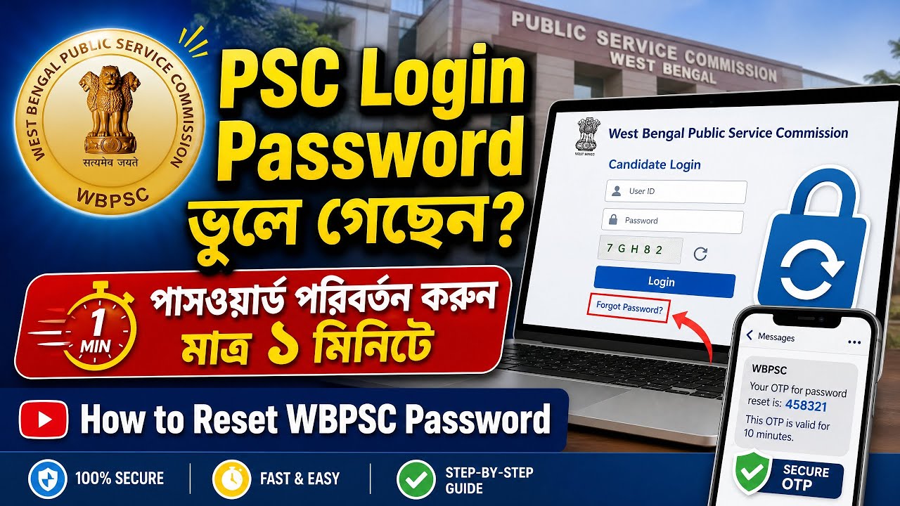 How to Reset WBPSC Password | WBPSC Password Recovery | WBPSC User ID and Password Recovery | WBP...