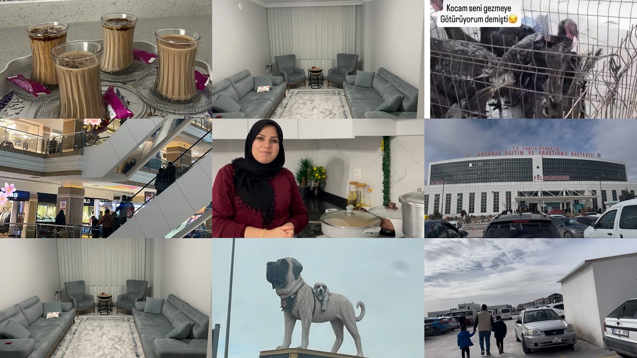 YENİ MOBİLYALAR⁉️HASTANEYE GELDİK🥹EMİNE BACIMDAYIZ🥰GÜNÜN MENÜSÜ⁉️PAZAR GEZİSİ YAPTIK👍