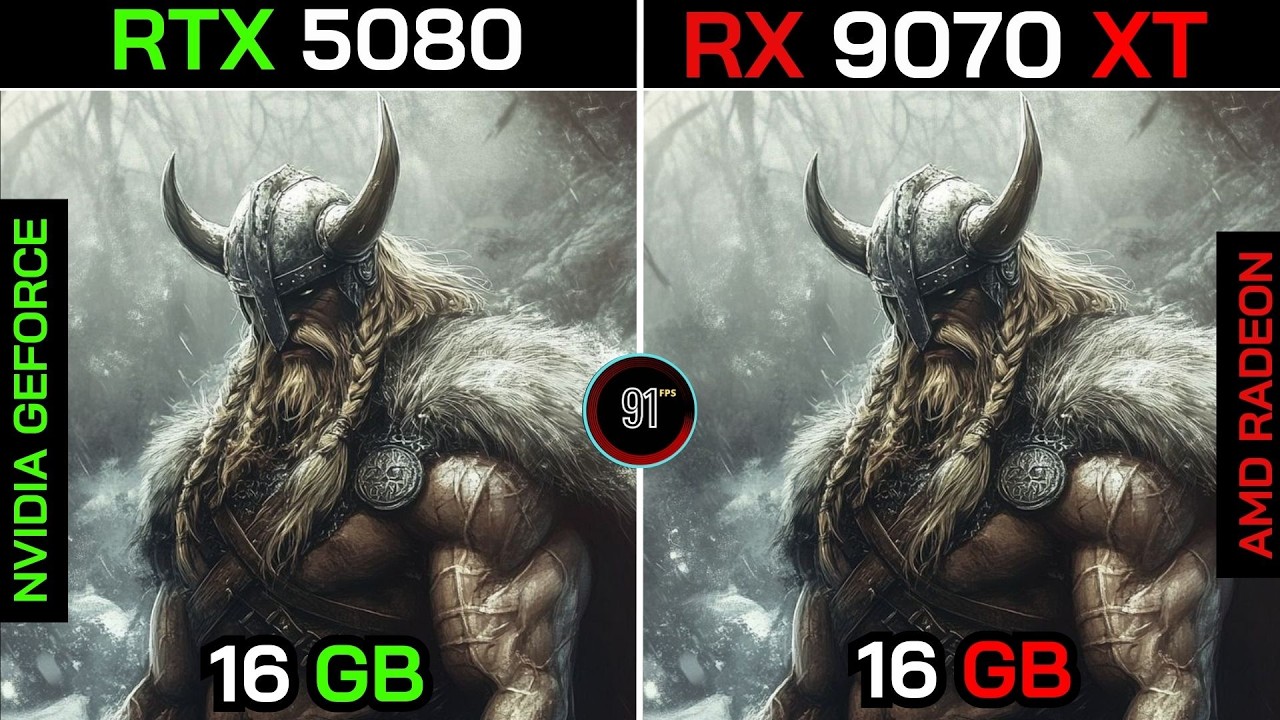 RX 9070 XT VS RTX 5080+ Ryzen&trade; 7 9800X3D : TEST IN 20 GAMES