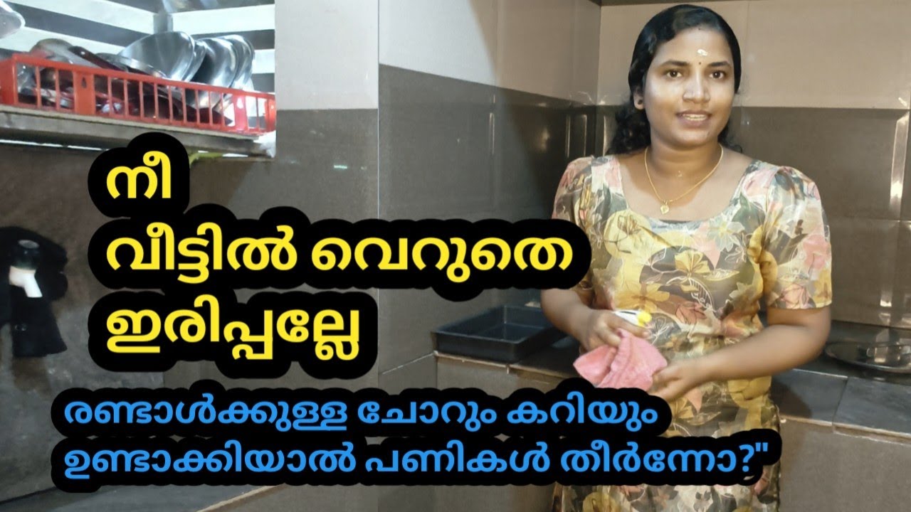 രണ്ടാൾക്കുള്ള ചോറും കറിയും ഉണ്ടാക്കി കഴിഞ്ഞാൽ പിന്നെ എന്തു പണിയാ നിനക്ക് ഈ വീട്ടിൽ?#malayalamvlog