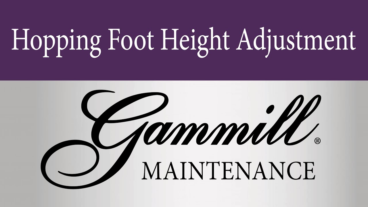 Hopping foot height adjustment