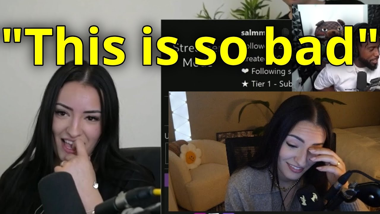Salmmus reacts to her biting her nail