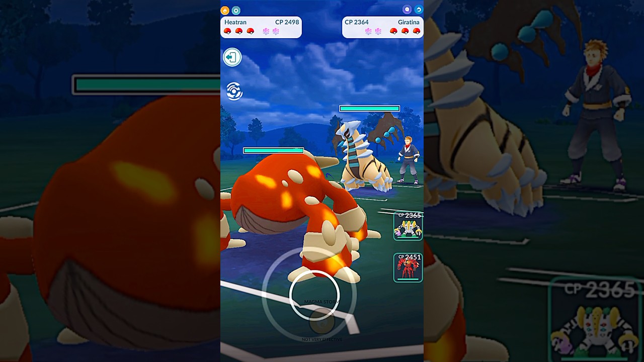 ✨️Heatran VS✨️Giratina PVP Battle in Pokemon Go