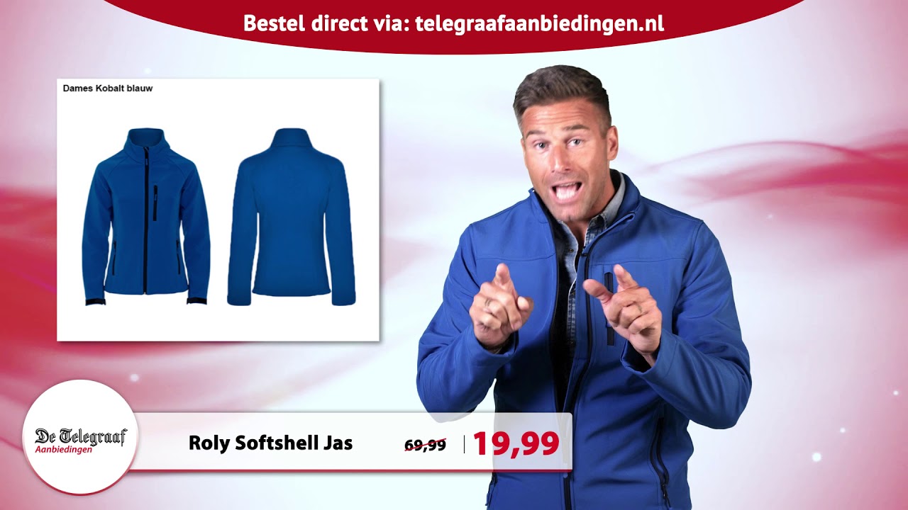 Geen wind of regenbui is jou te gek met deze Roly Softshell jas.