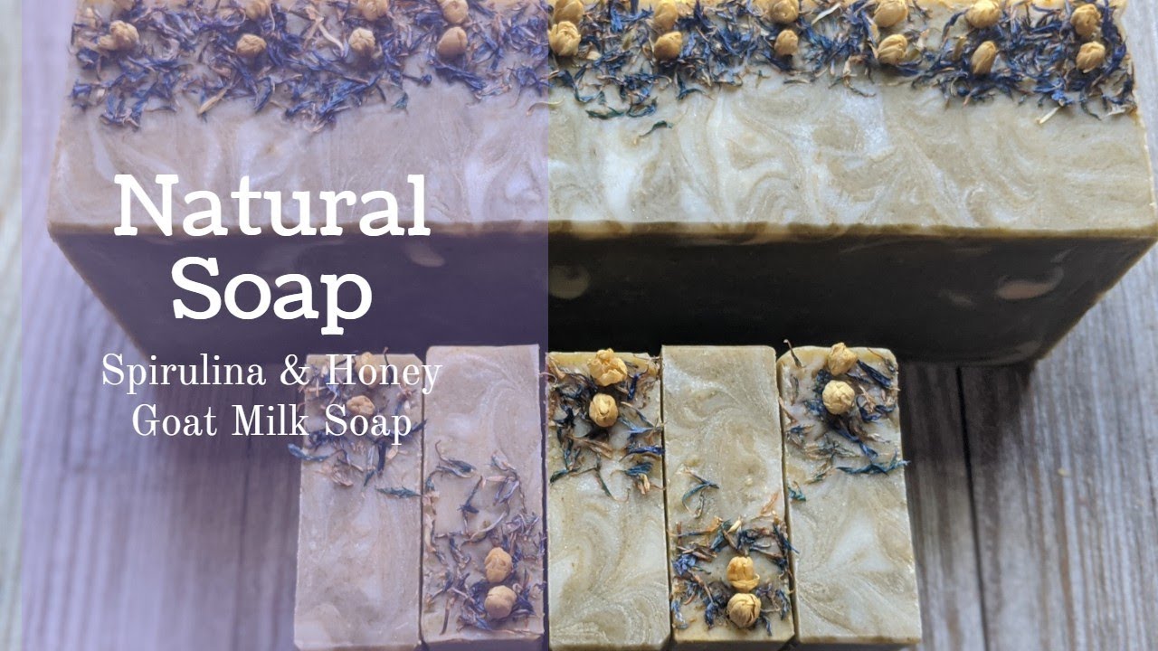 Spirulina & Honey Cold Process Goat Milk Soap|  ♥️ Pixie Suds
