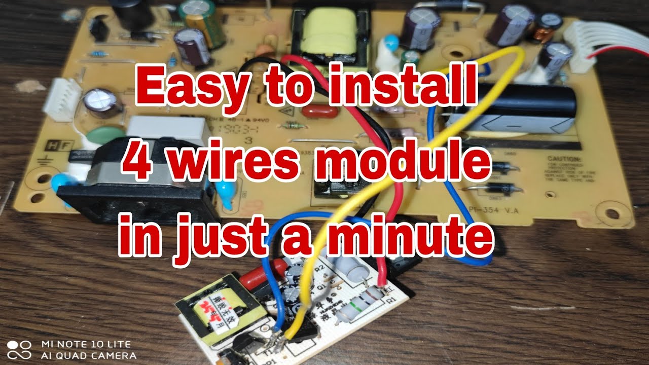 How to install 4 wires in simple technique 