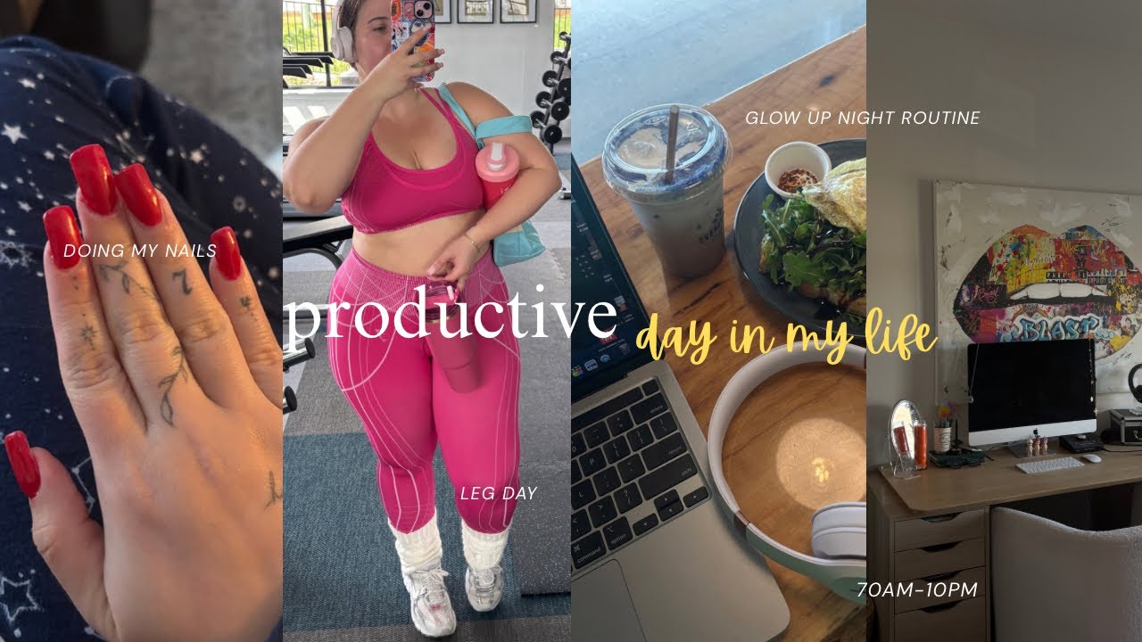LETS LOCK IN FOR SUMMER 🔐🍓 productive daily vlog (7am-10pm) glow up night routine, what i eat & more