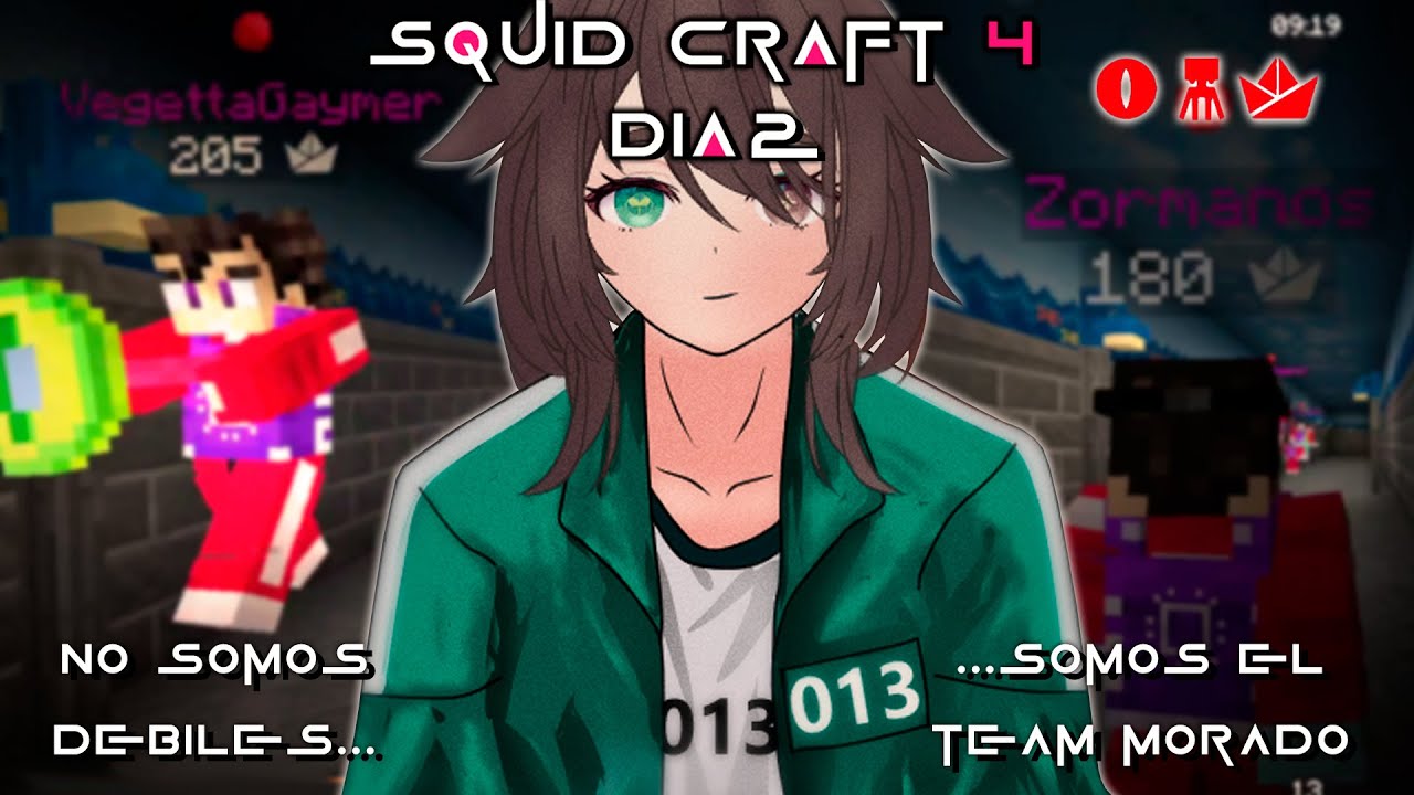 🟢 【ES/JP】¿QUÉ PRUEBAS TENDREMOS HOY? ¡¿SOBREVIVIREMOS?! | DÍA 2 | SQUID CRAFT GAMES 4 🦑