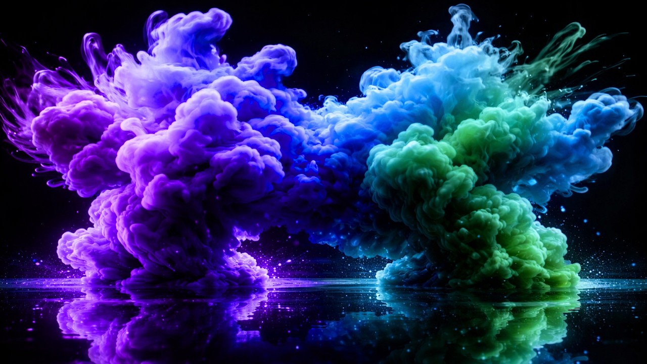 Abstract Smoke Motion | Relaxing Background Sounds | 4K OLED Screensaver