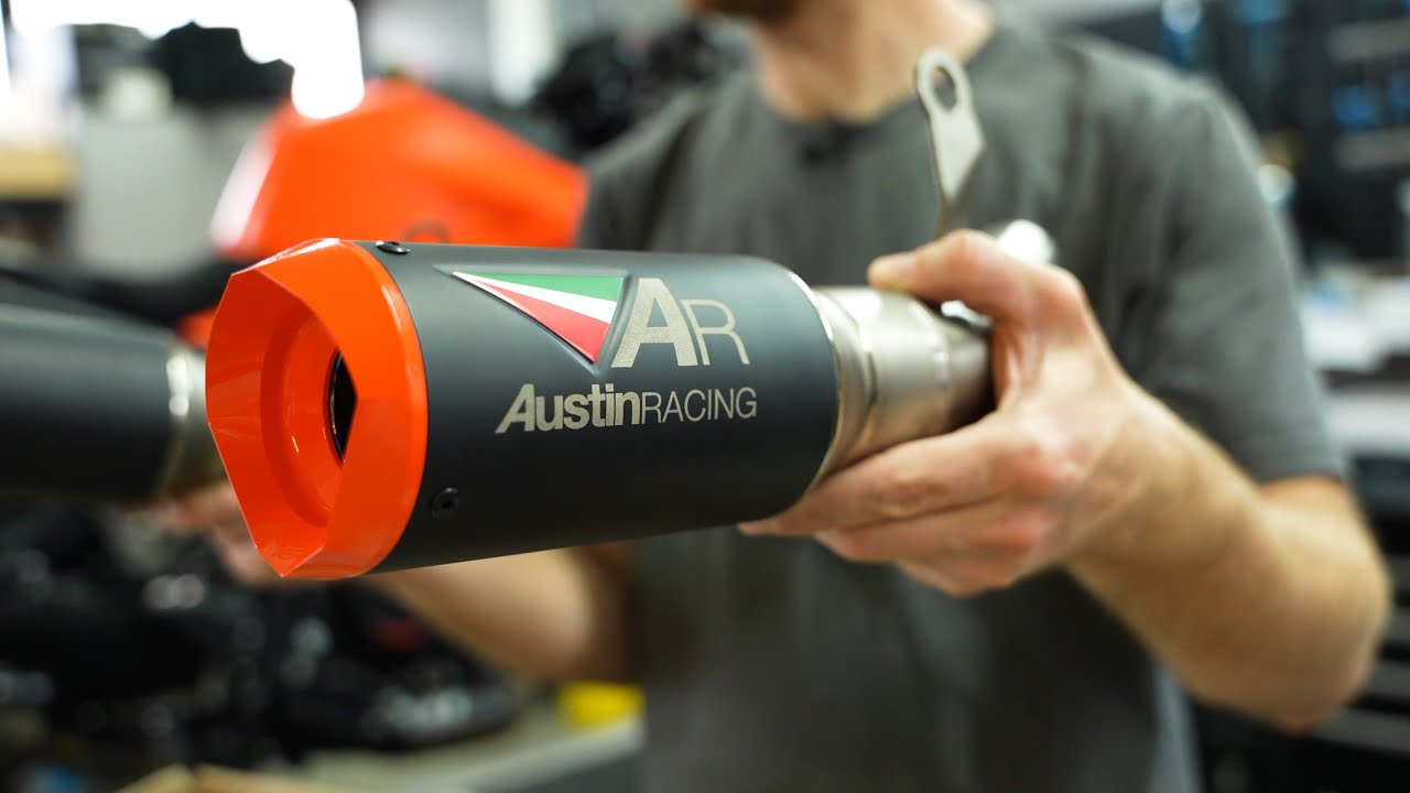 Rok Bagoros tests out the new Austin Racing 990 DUKE RS22