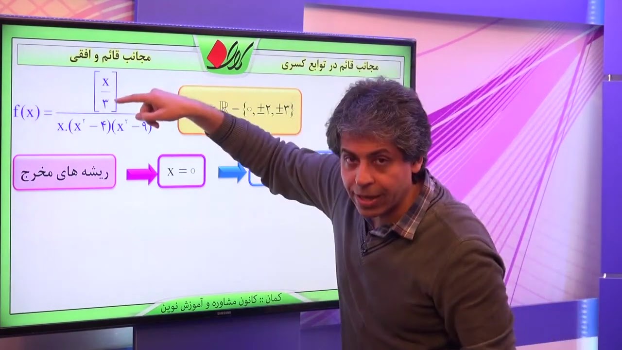 دیفرانسیل   مجانب   مجانب قائم و افقی   مجانب قائم در توابع کسری   قسمت 1