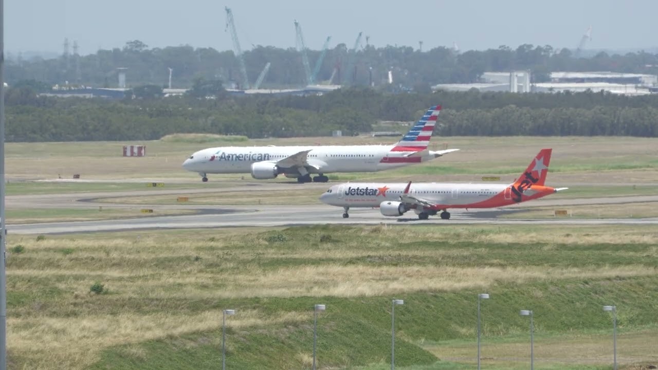 WITH ATC - American Airlines AA43 B787-9 Dreamliner N832AA BNE-LAX - Brisbane to Los Angeles